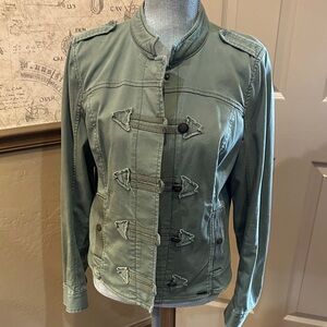 Hollister Women's Sage Green Utility Jacket